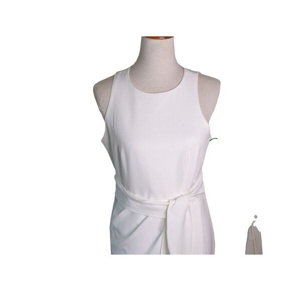 🆕JULIA JORDAN Asymmetrical Sheath Dress Sleeveless Ivory 6 - Picture 7 of 13